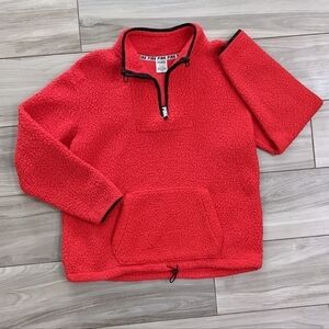 PINK Victoria's Secret Sherpa Teddy Jacket Quarter Zip